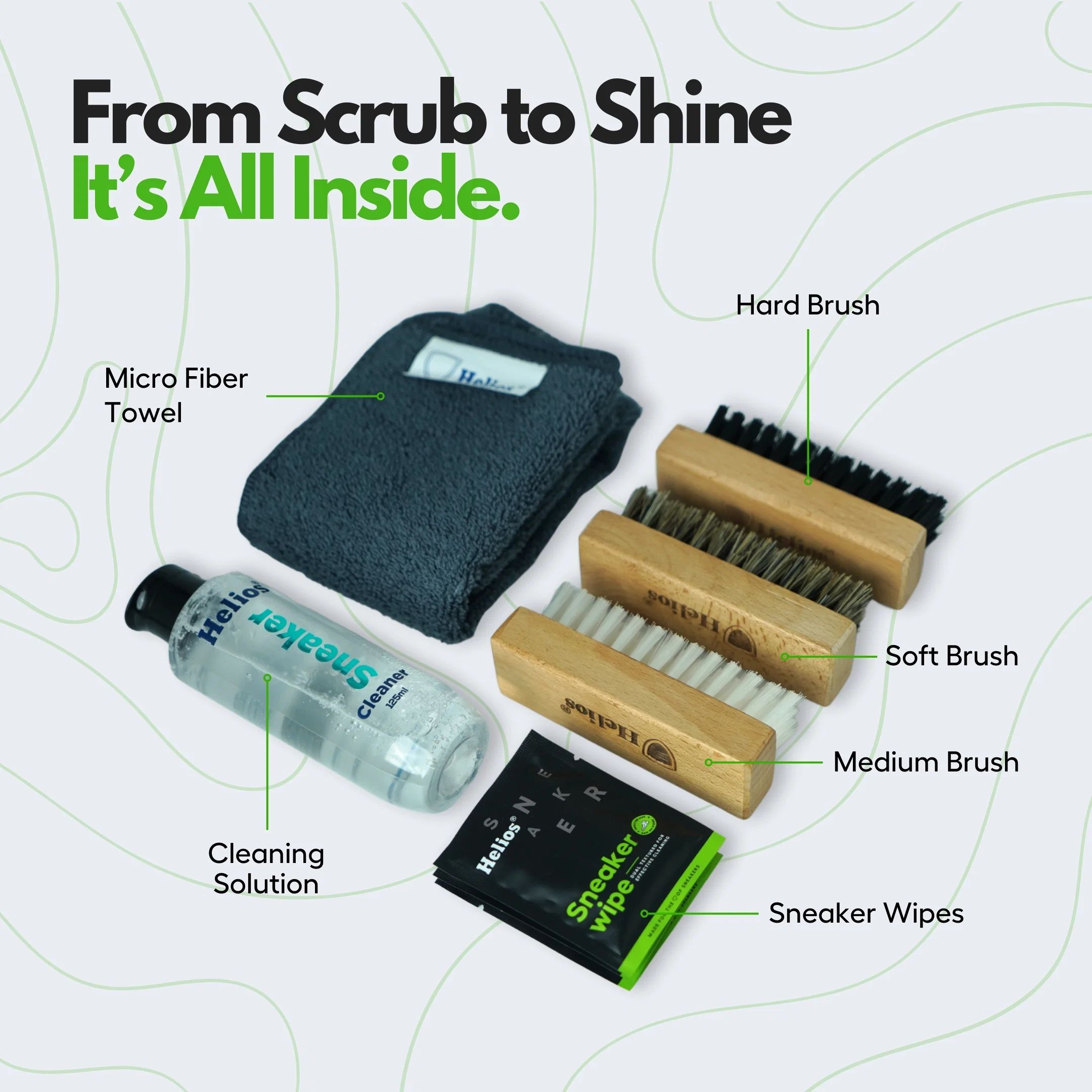 Helios Advanced Sneaker Grooming Kit - Image 7