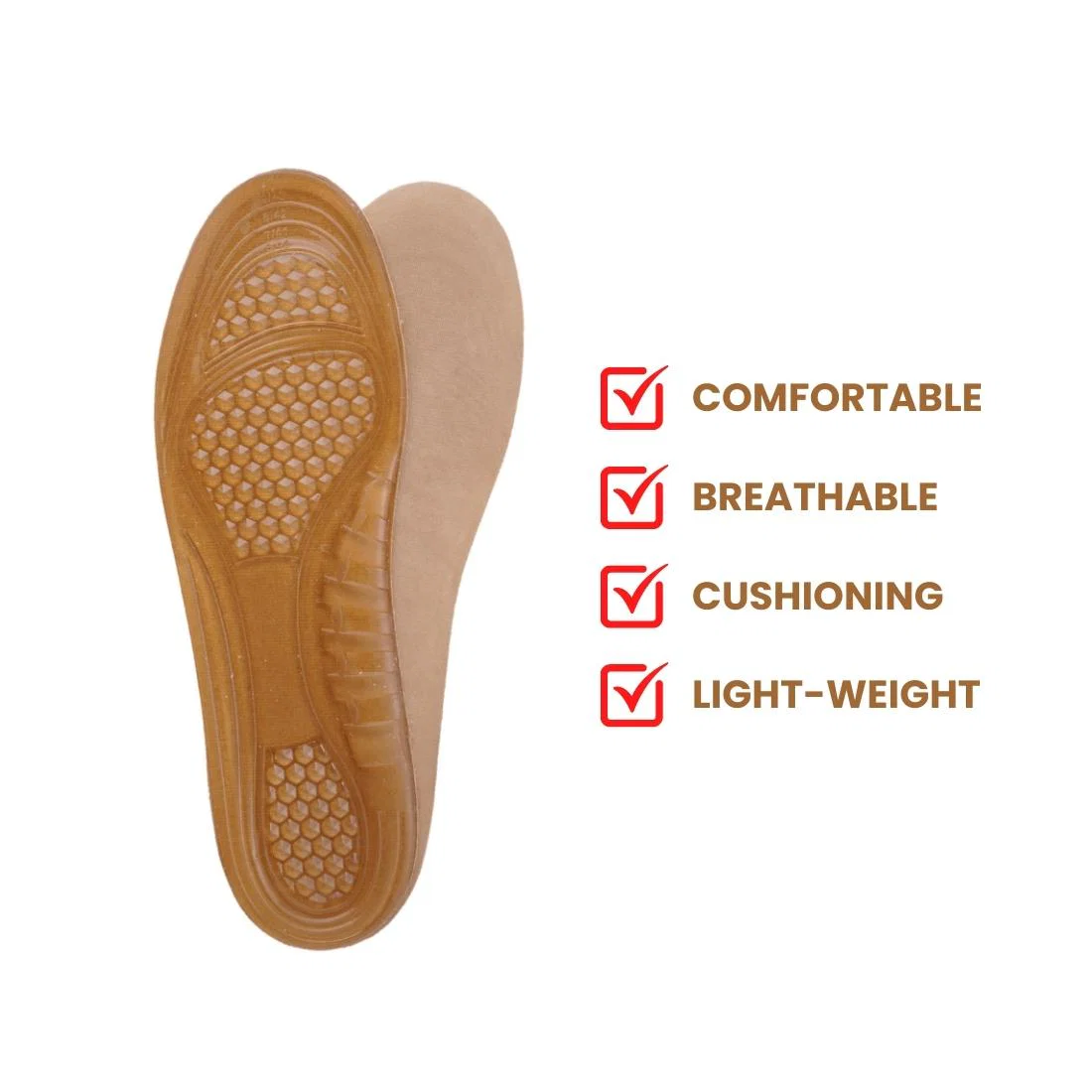 Helios Gel Insole for Flat Foot  FOR MEN (Trim to Fit SIZE 6-10) - Image 6