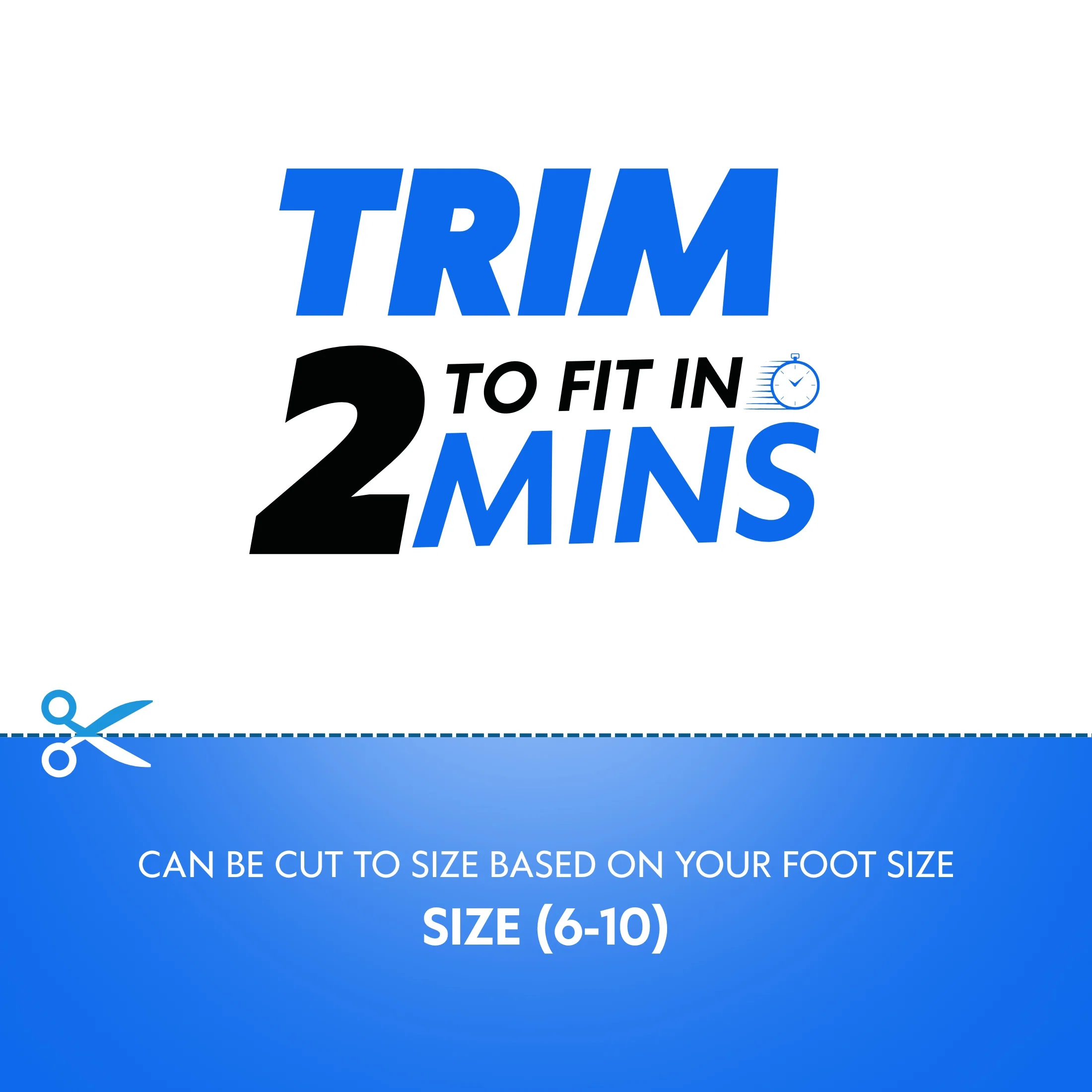 Helios Soft Gel Foot Insoles For Men (TRIM TO FIT SIZE 6-10) - Image 6