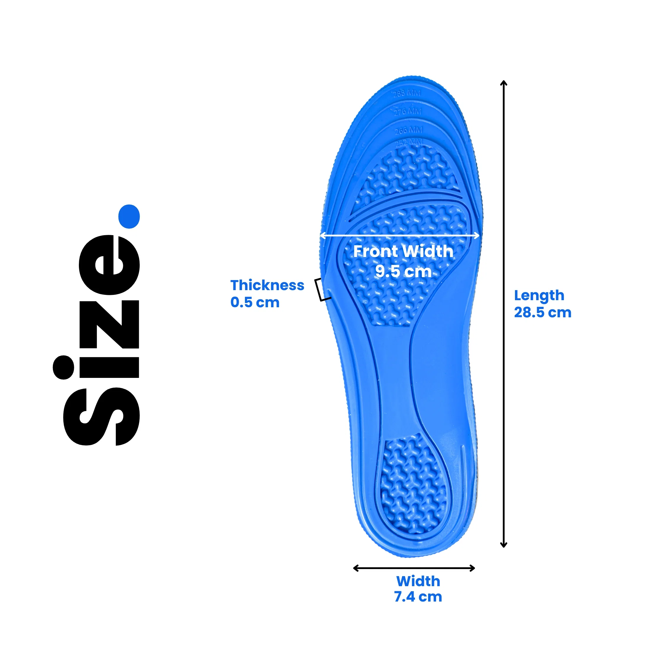 Helios Soft Gel Foot Insoles For Men (TRIM TO FIT SIZE 6-10) - Image 7