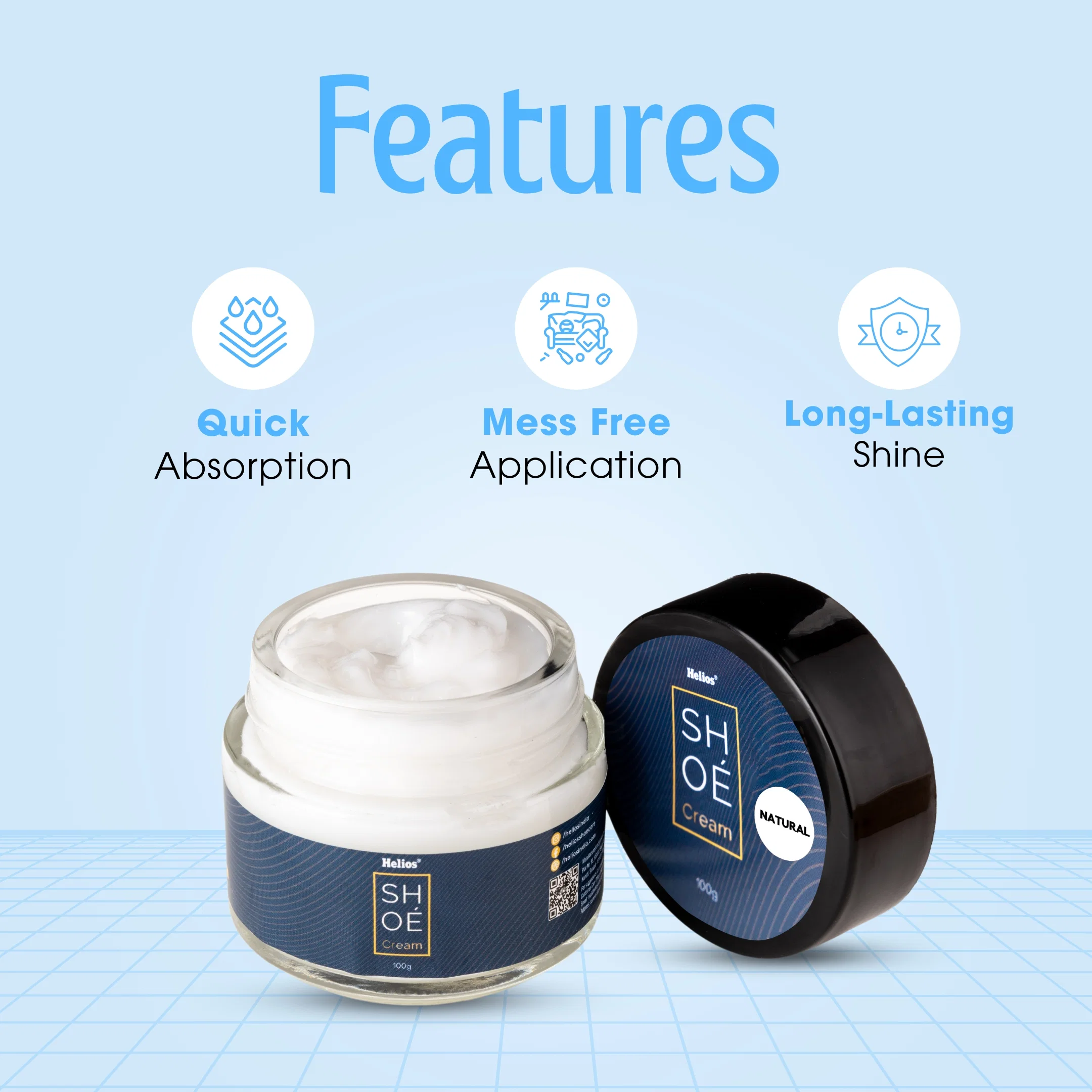 HELIOS COLOURED SHOE CREAM - 100 GM - Image 9