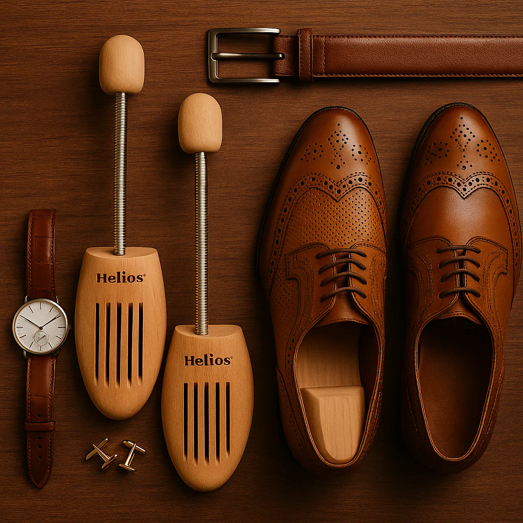 Helios Lotus Wood Shoe Trees – Shape Keeper for Leather Shoes & Sneakers - Image 7