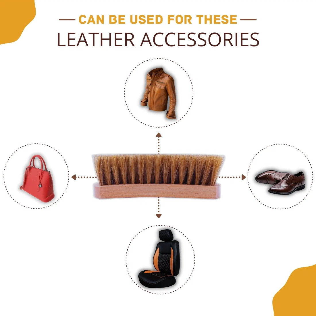 Helios 6.5 Inch 100% Horse Hair Shoe Brush - Big - Image 9