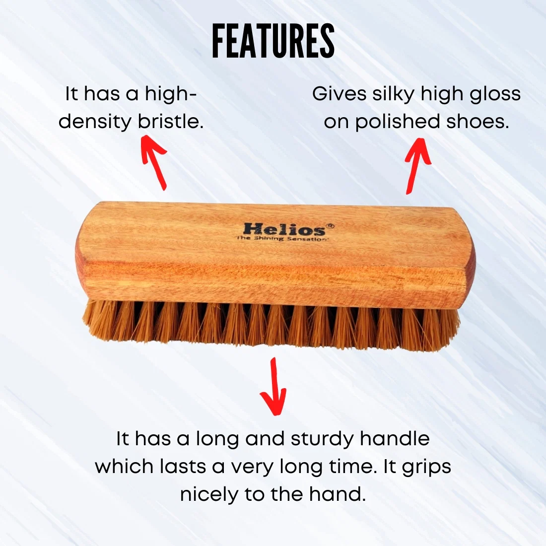 Helios 5.7 Inch Shoe Brush - Image 4