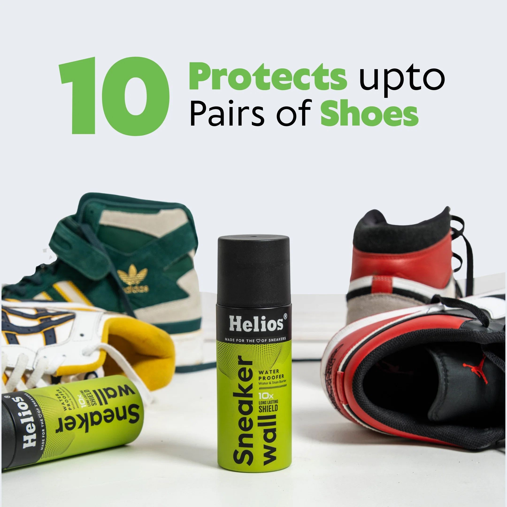 Helios Sneaker Wall Protect Spray | Water & Stain Barrier for Shoes | Shoe Water Proofer Spray | Available in 100 ml & 150 ml Sizes - Image 3