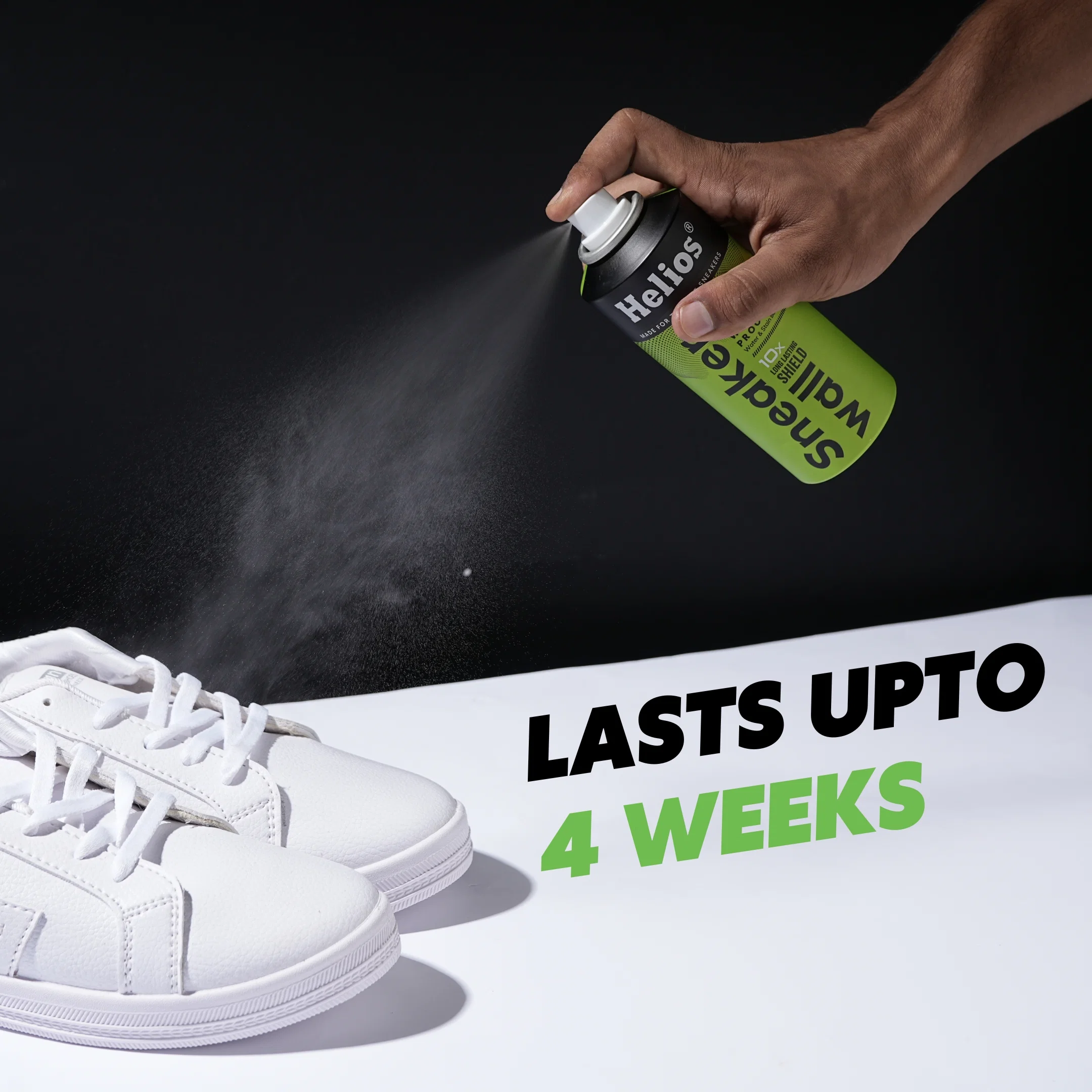 Helios Sneaker Wall Protect Spray | Water & Stain Barrier for Shoes | Shoe Water Proofer Spray | Available in 100 ml & 150 ml Sizes - Image 7
