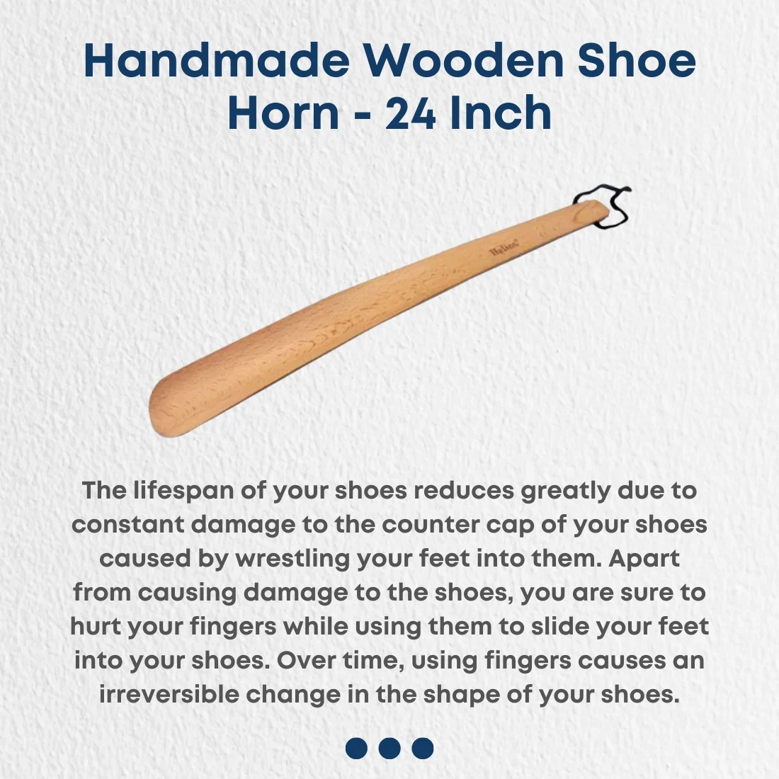 Helios Handmade Shoe Horn 24 Inch - Image 4